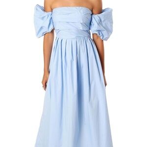 Patal and Pup Blue Off-Shoulder Dress